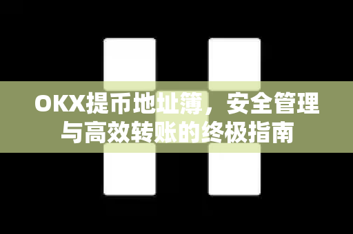 OKX提币地址簿，安全管理与高效转账的终极指南